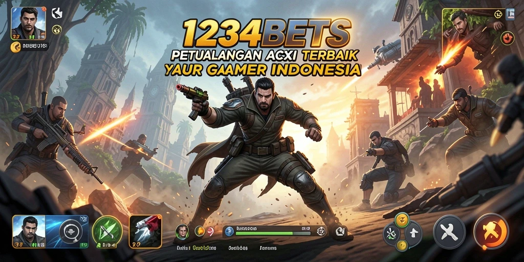 Tampilan permainan 1234BETS dengan aksi menegangkan yang memikat.