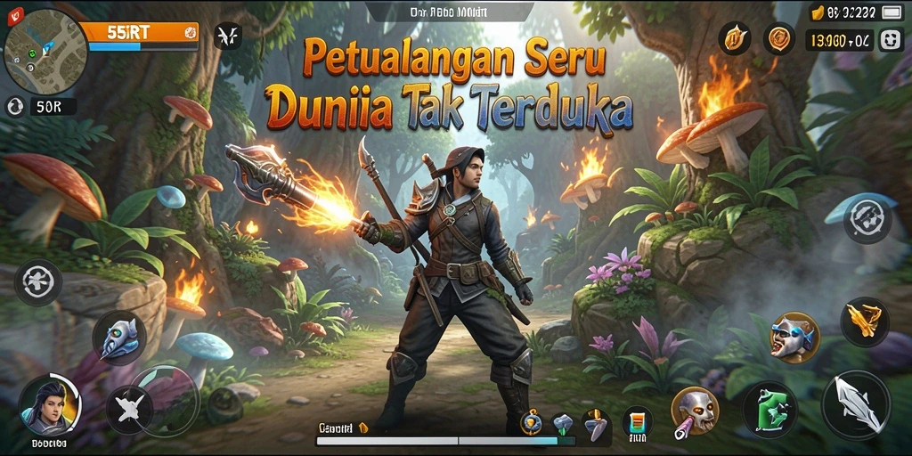 Tangkapan layar gameplay seru 55RT dengan petualangan penuh tantangan.