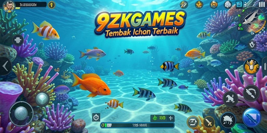 Gameplay seru Tembak Ikan di 9ZKGAMES.