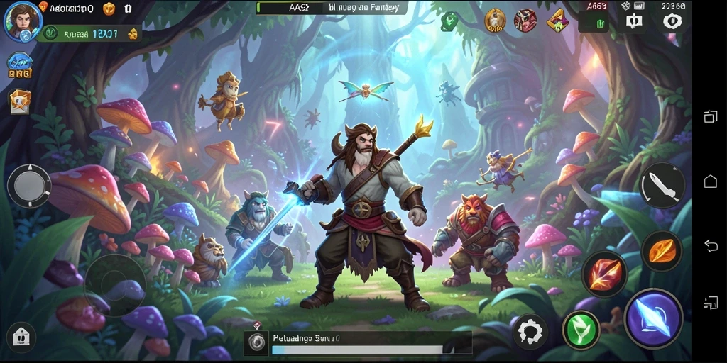 Gameplay <strong>AA62</strong> menampilkan aksi petualangan seru di dunia fantastis.