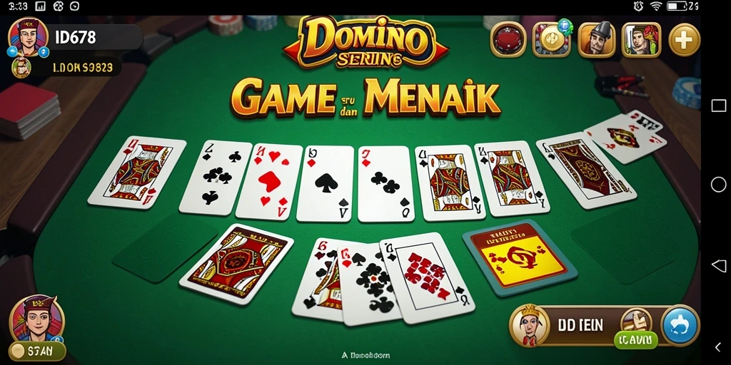 Screenshot ID678 menampilkan gameplay Domino yang seru dan interaktif.