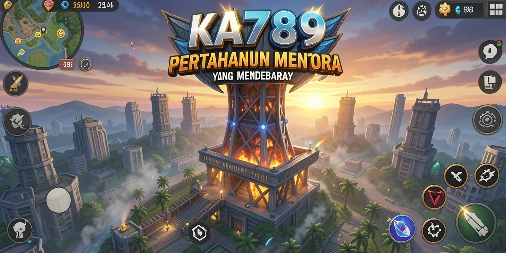 Tampilan gameplay KA789 yang mendebarkan dalam kategori Tower Defense.
