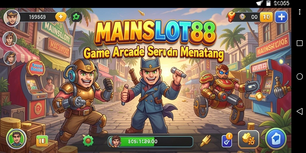 Tampilan gameplay seru MAINSLOT88 dengan berbagai tantangan Arcade.