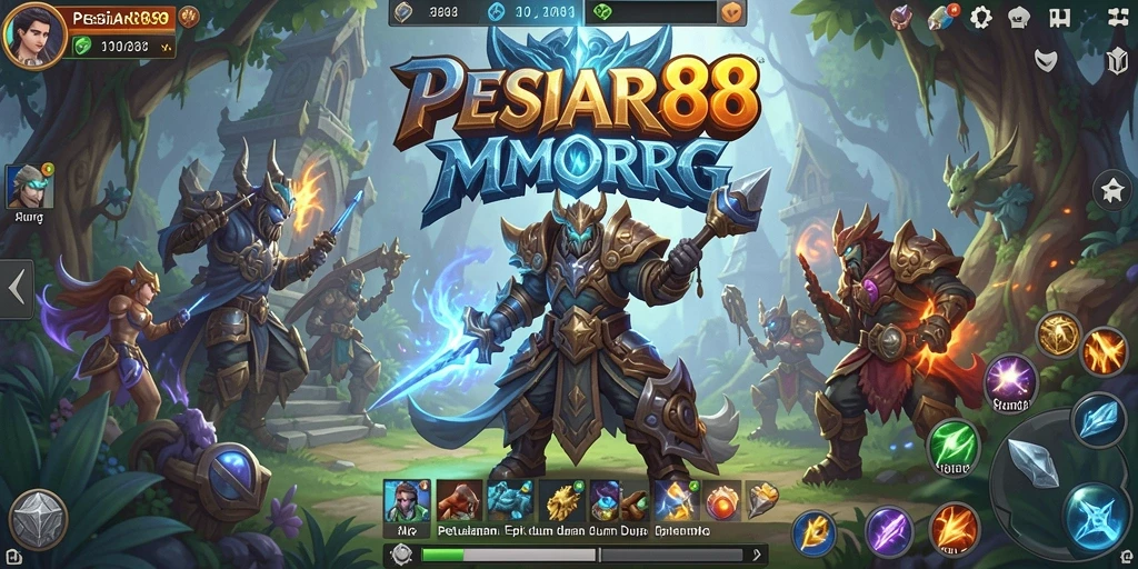 Tangkapan layar menunjukkan aksi seru dalam gameplay PESIAR88.