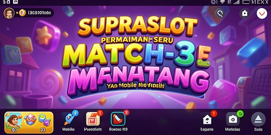Tampilan gameplay menarik dari SUPRASLOT yang penuh warna.