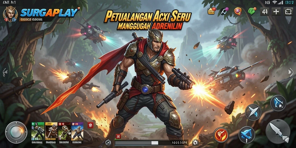 Tampilan gameplay SURGAPLAY menampilkan aksi seru dan grafis menawan.